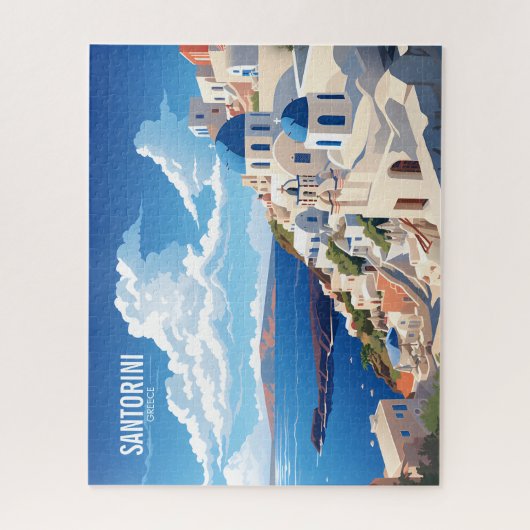 Santorini Island in Griekenland Reizen Legpuzzel (Verticaal)