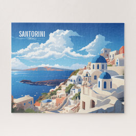 Santorini Island in Griekenland Reizen Legpuzzel