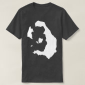 Santorini-kaart T-shirt (Design voorkant)