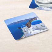 Santorini Kartonnen Onderzetters (Schuin)