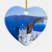 Santorini Keramisch Ornament (Voorkant)