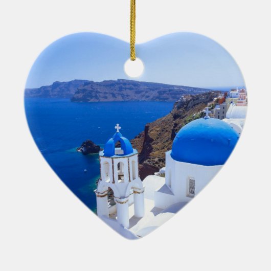 Santorini Keramisch Ornament (Achterkant)