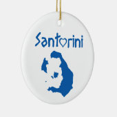 Santorini Keramisch Ornament (Rechts)