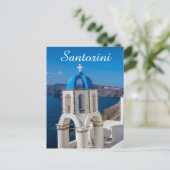 Santorini kerk briefkaart (Staand voorkant)