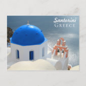 Santorini-kerk in de middag van de zon briefkaart (Voorkant)