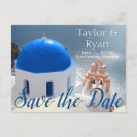 Santorini-kerk in de namiddagzon.