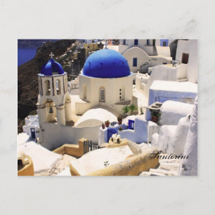 Santorini-kerken Briefkaart