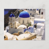 Santorini-kerken Briefkaart (Voorkant)