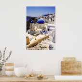 Santorini-kerken Poster (Keuken)