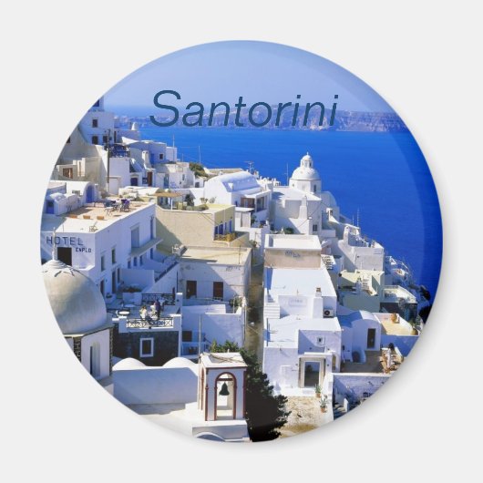 Santorini koelkastmagneet magneet (Voorkant)