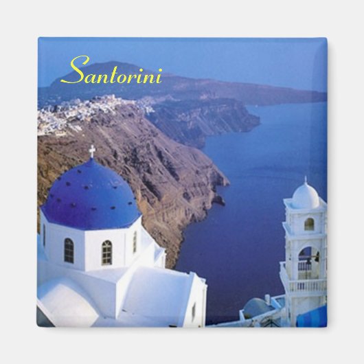 Santorini koelkastmagneet magneet (Voorkant)