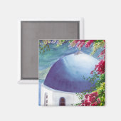Santorini koepelmagneet magneet (Voorkant / Achterkant)