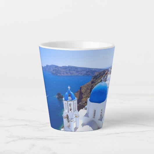 Santorini Latte Mok (Voorkant)