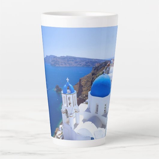 Santorini Latte Mok (Voorkant)