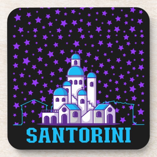 Santorini Memory.b Bier Onderzetter (Voorkant)