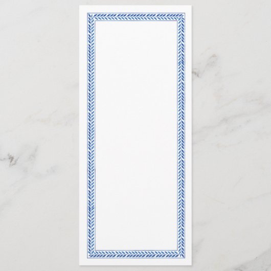 Santorini Menu Griekenland Griekse bruiloft (Achterkant)