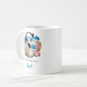 Santorini Monogram Letter S Persoonlijk Cadeau Koffiemok (Voorkant links)