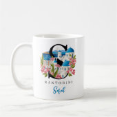 Santorini Monogram Letter S Persoonlijk Cadeau Koffiemok (Links)