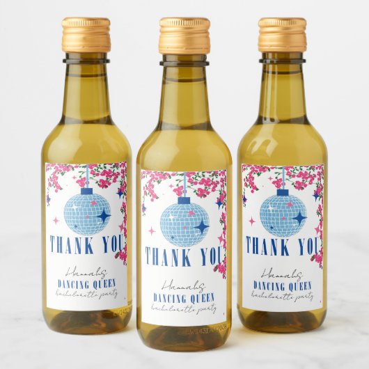 Santorini Musical Bougainvillea Bachelorette Wijn Etiket (Flessen)