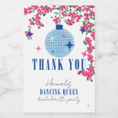 Santorini Musical Bougainvillea Bachelorette Wijn Etiket (Enkel label)