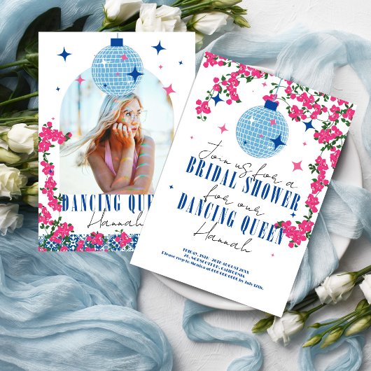 Santorini Musical Bougainvillea vrijgezellenfeest Kaart