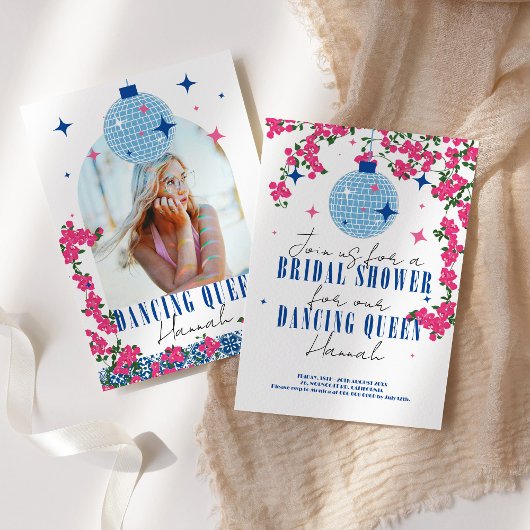 Santorini Musical Bougainvillea vrijgezellenfeest Kaart