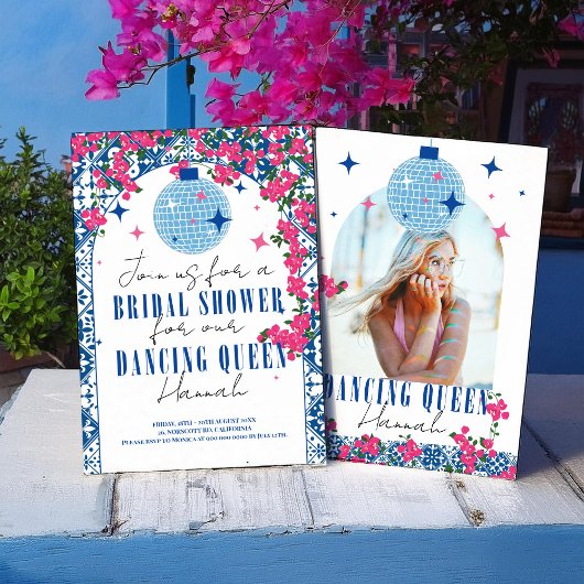 Santorini Musical Bougainvillea vrijgezellenfeest Kaart