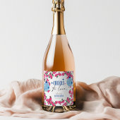 Santorini Musical Bougainvillea vrijgezellenfeest Sparkling Wijnetiket