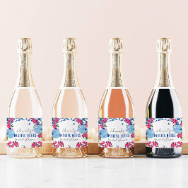 Santorini Musical Bougainvillea vrijgezellenfeest Sparkling Wijnetiket