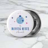 Santorini Musical disco bruid bachelorette Ronde Button 3,2 Cm