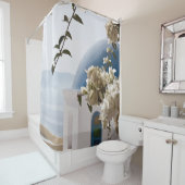 Santorini Oia #3 Douchegordijn (In situ)