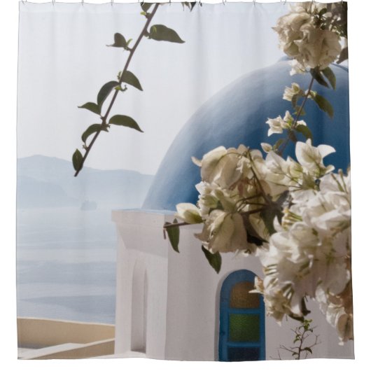 Santorini Oia #3 Douchegordijn (Voorkant)