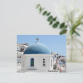 Santorini Oia Church Briefkaart (Staand voorkant)
