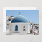 Santorini Oia Church Briefkaart (Voorkant / Achterkant)