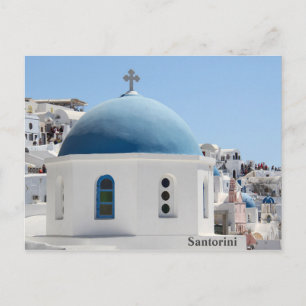 Santorini Oia Church Briefkaart