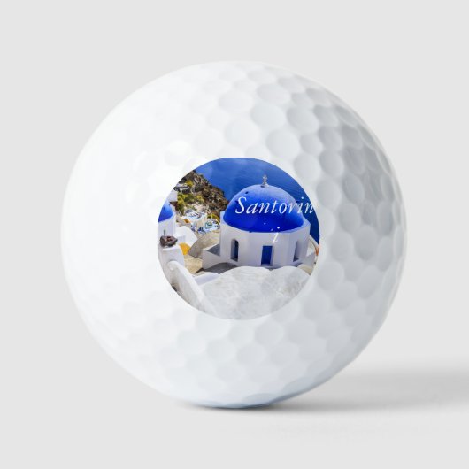 Santorini Oia Golfballen (Voorkant)