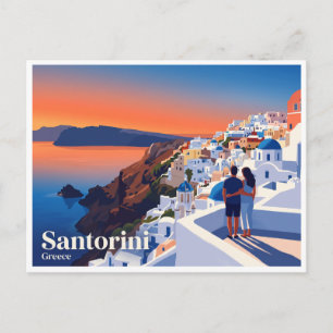 Santorini Oia Griekenland Briefkaart