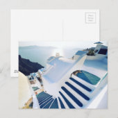 Santorini Oia Steps, Griekenland Briefkaart (Voorkant / Achterkant)