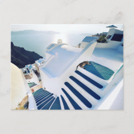 Santorini Oia Steps, Griekenland Briefkaart