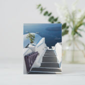 Santorini Oia Steps, Griekenland Briefkaart (Staand voorkant)