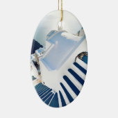 Santorini Oia Steps, Griekenland Keramisch Ornament (Rechts)