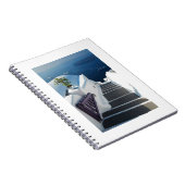 Santorini Oia Steps, Griekenland Notitieboek (Rechterzijde)
