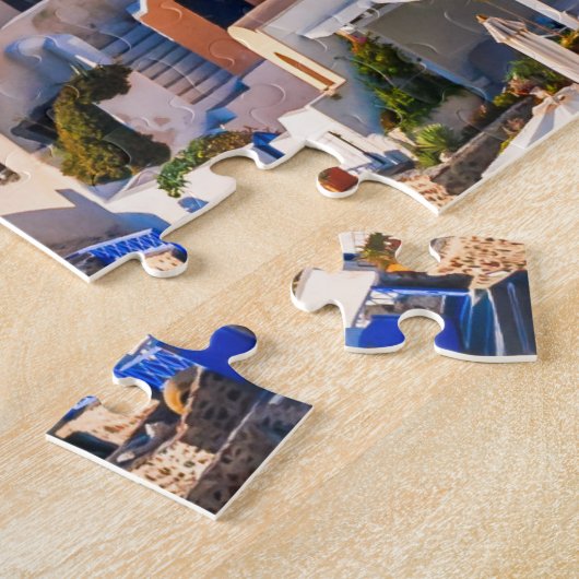 Santorini overdag legpuzzel (Zijkant)