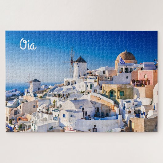 Santorini overdag legpuzzel (Horizontaal)
