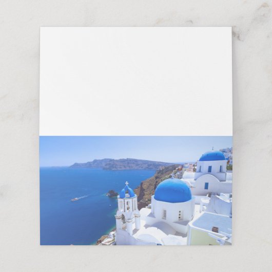 Santorini Plaatskaartje (Buitenkant ongevouwen)