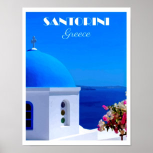  Santorini Poster