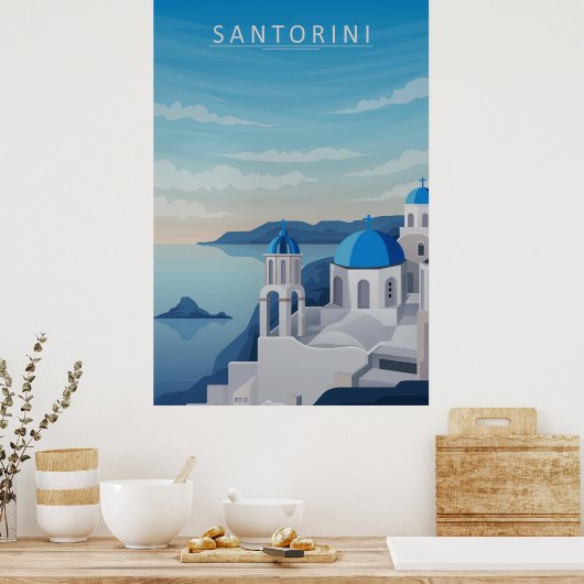 Santorini Poster (Keuken)