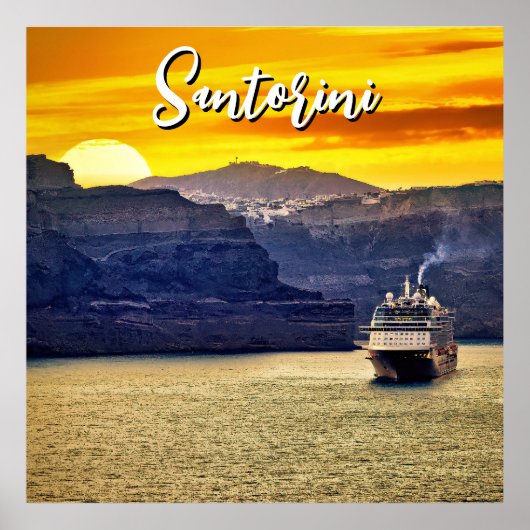 Santorini Poster (Voorkant)