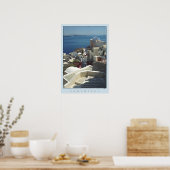 Santorini Poster Print (filmfotografie) (Keuken)