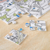 Santorini Puzzle Legpuzzel (Zijkant)